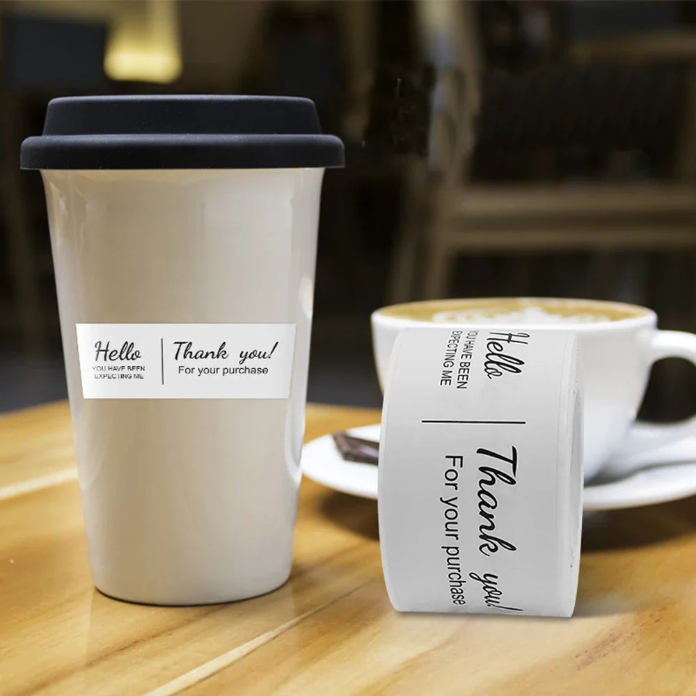 120pcs This Package Nice To Meet You Too Sticker Thank You Small Business Handmade Merchandise Decoration  Seal Label (ONLINE ORDER ONLY)