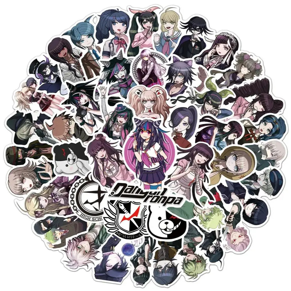 10/30/50PCS  INS Style Animation Danganronpa Personalized Graffiti Waterproof Sticker Refrigerator Luggage Water Cup Skateboard (Online Order Only)
