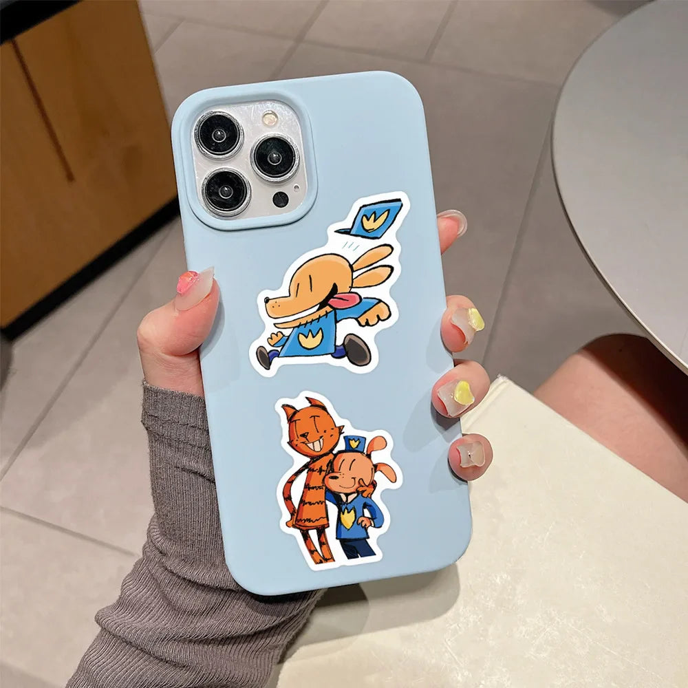 10/30/55PCS Dog Man Stickers Cartoon Comics Sticker Funny Kids Toys Luggage Laptop Phone Guitar Car Bike Skateboard Decals Toy (ONLINE ORDER ONLY)