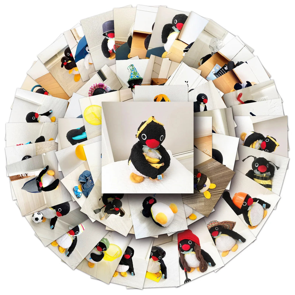 10/30/54PCS Cute Pingu Stickers Kawaii Penguin Cartoon Sticker Animal Meme Decals Luggage Laptop Guitar Bike Skateboard Kids Toy (ONLINE ORDER ONLY)