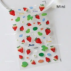 Colourful Jelly Rabbit Bunny Gummy Bear Cute Lollipop Soda Water Candy Snack Pudding Star Heart Nail Art Stickers Manicure Decal (ONLINE ORDER ONLY)