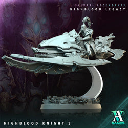 3D Printed Archvillain Games Highblood Knight Sylvari Ascendants Highblood Legacy Archvillain Society Vol XXXV 28 32mm D&D (Online Only)