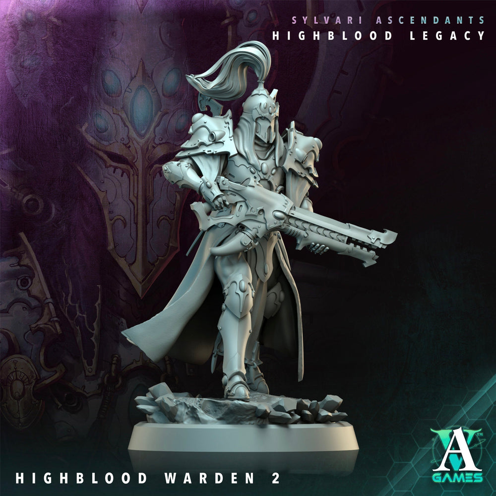 3D Printed Archvillain Games Highblood Warden Sylvari Ascendants Highblood Legacy Archvillain Society Vol XXXV 28 32mm D&D (Online Only)