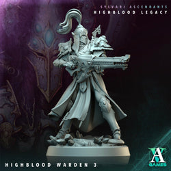 3D Printed Archvillain Games Highblood Warden Sylvari Ascendants Highblood Legacy Archvillain Society Vol XXXV 28 32mm D&D (Online Only)