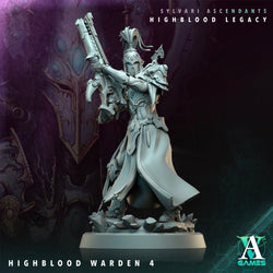 3D Printed Archvillain Games Highblood Warden Sylvari Ascendants Highblood Legacy Archvillain Society Vol XXXV 28 32mm D&D (Online Only)