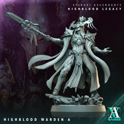 3D Printed Archvillain Games Highblood Warden Sylvari Ascendants Highblood Legacy Archvillain Society Vol XXXV 28 32mm D&D (Online Only)