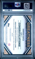 Graded 2023 Bowman U Best Greatness Awaits Auto Stephon Castle #GAASC /75 Rookie RC Basketball Card PSA 9 Mint (ONLINE ORDER ONLY)