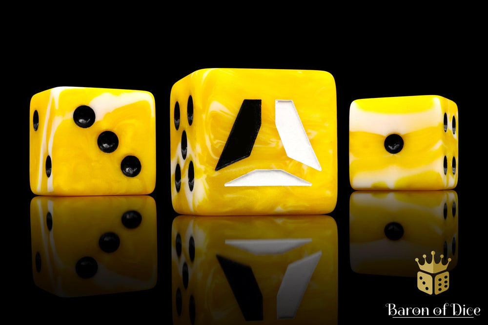AlphaCast Official Dice - Yellow (ONLINE ORDER ONLY)