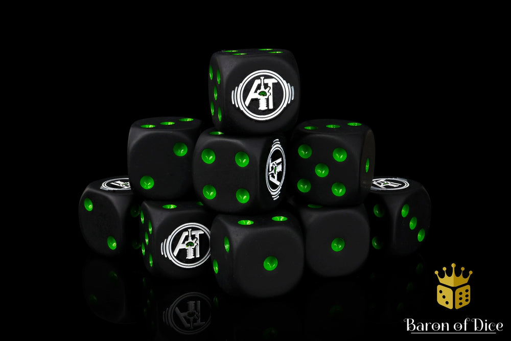 Auspex Tactics Official Dice - Black (ONLINE ORDER ONLY)