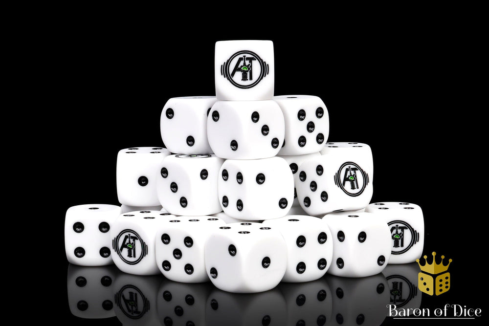 Auspex Tactics Official Dice - White (ONLINE ORDER ONLY)