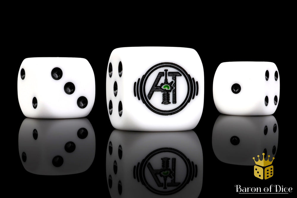 Auspex Tactics Official Dice - White (ONLINE ORDER ONLY)