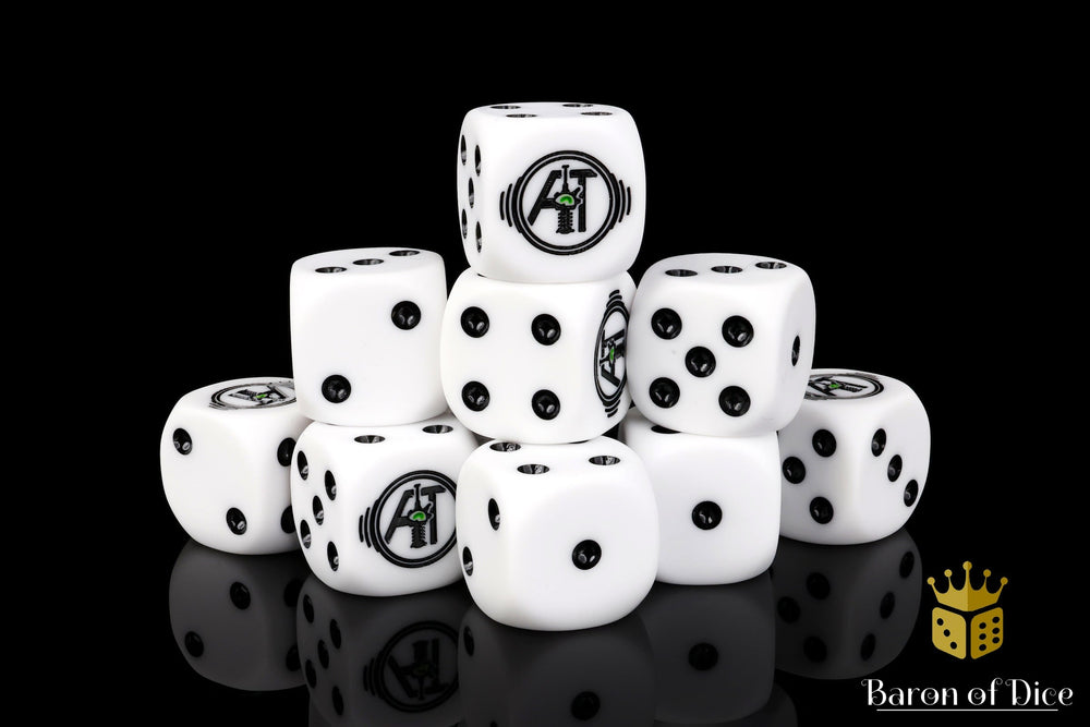 Auspex Tactics Official Dice - White (ONLINE ORDER ONLY)