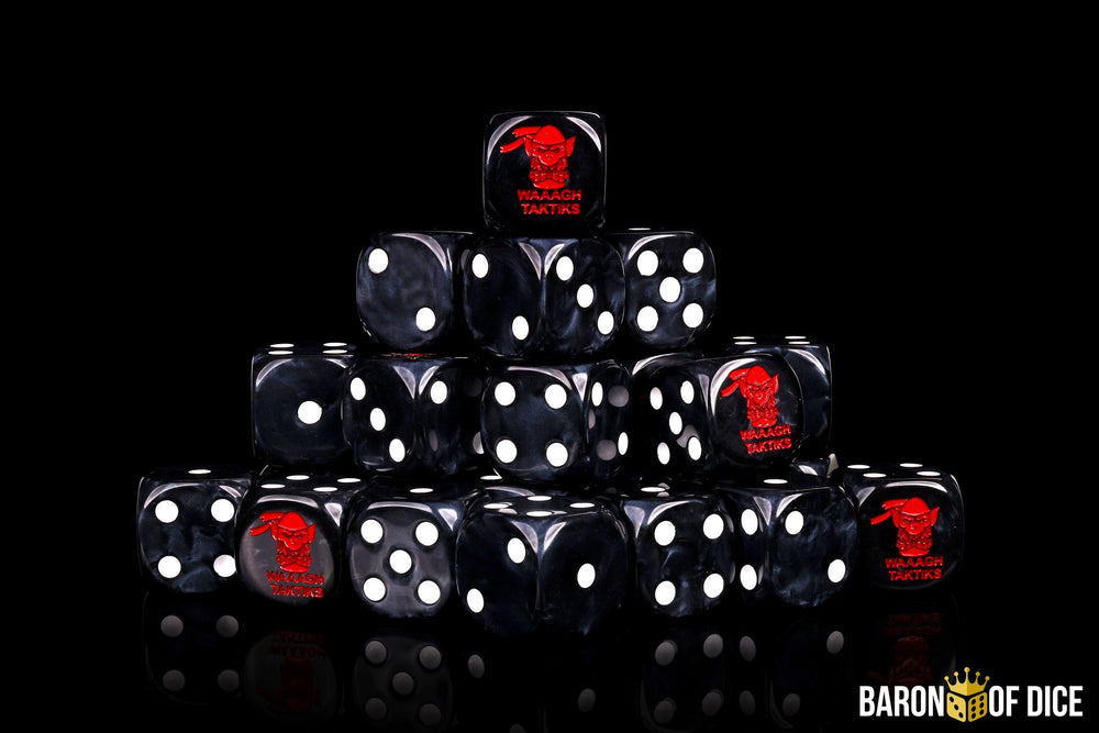 WAAAGH Taktiks Dice | Black Orc (ONLINE ORDER ONLY)