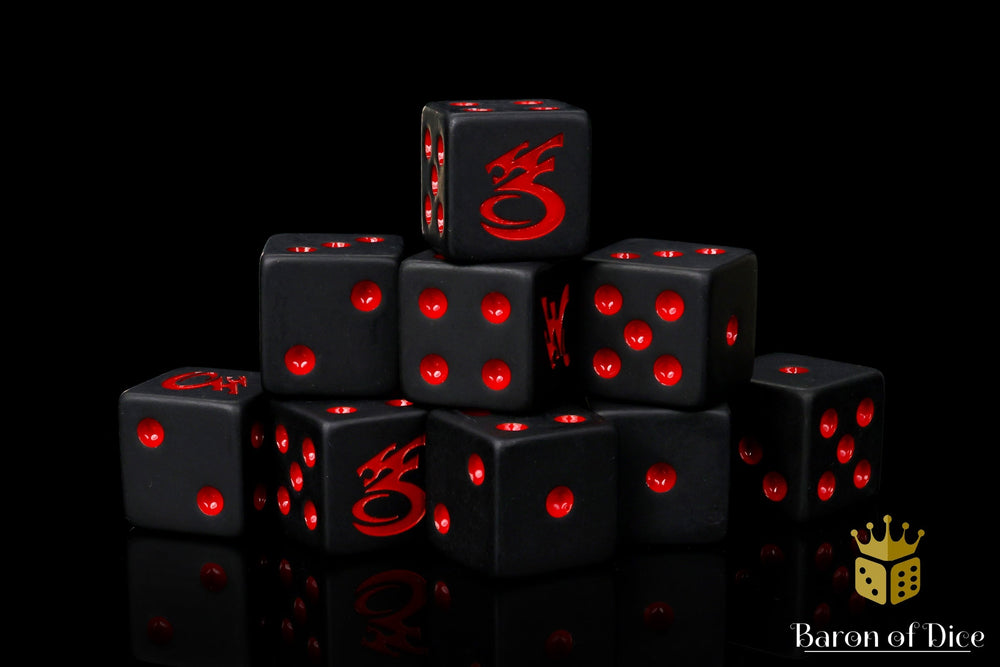 Space Corsairs Dice - Matte Black (ONLINE ORDER ONLY)