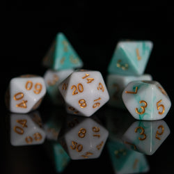 Seafoam Acrylic Dice Set (ONLINE ORDER ONLY)