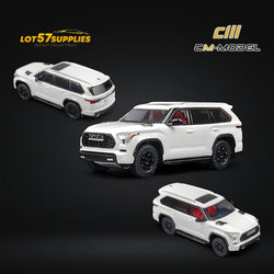 (Pre-Order) CM MODEL Toyota sequoia pearl white 1:64 (ONLINE ORDER ONLY)