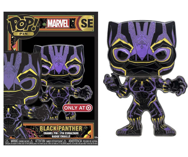 Pop! Pin Black Panther (Black Light, Marvel) SE - Target Exclusive (Online Order Only)