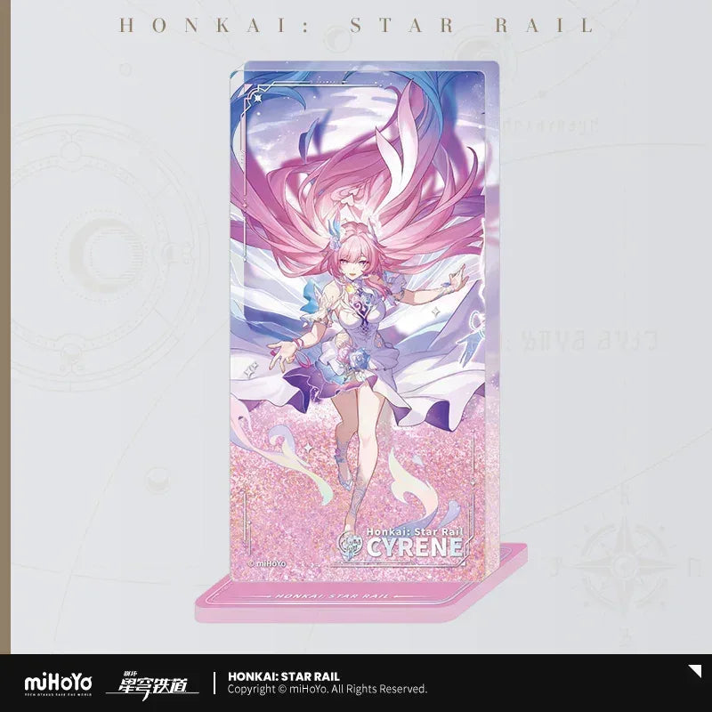 Honkai: Star Rail The Destruction Character Warp Artwork Acrylic Glitter Quicksand Stand Decoration