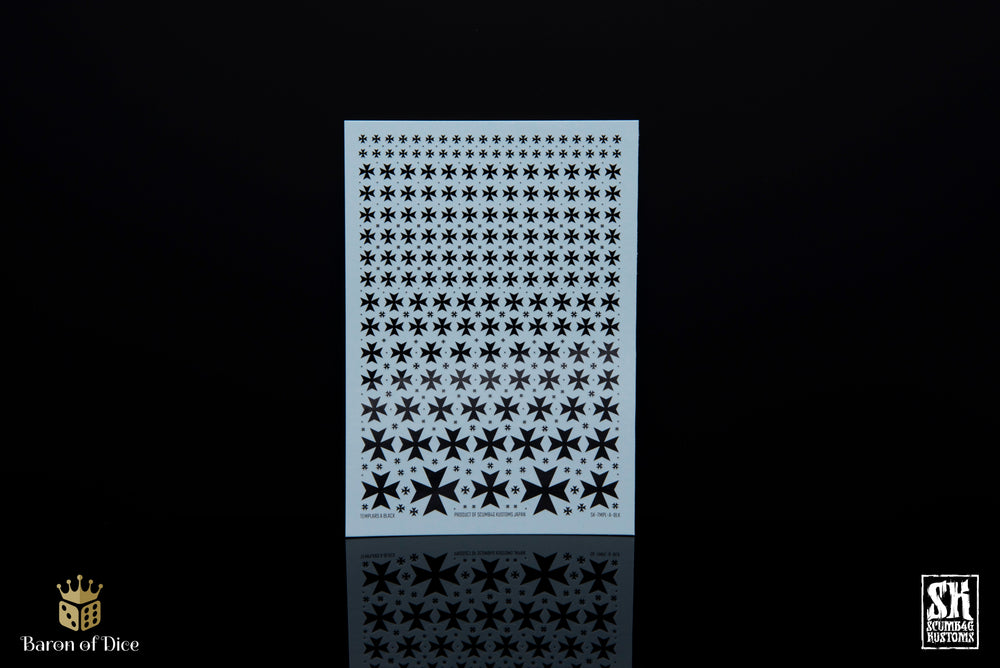 Templars A | Waterslide Decals | Baron of Dice x Scumb4g Kustoms (ONLINE ORDER ONLY)