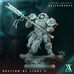 3D Printed Archvillain Games Bastion of Light Sacral Knights Deliverance 28 32mm D&D (Online Only)