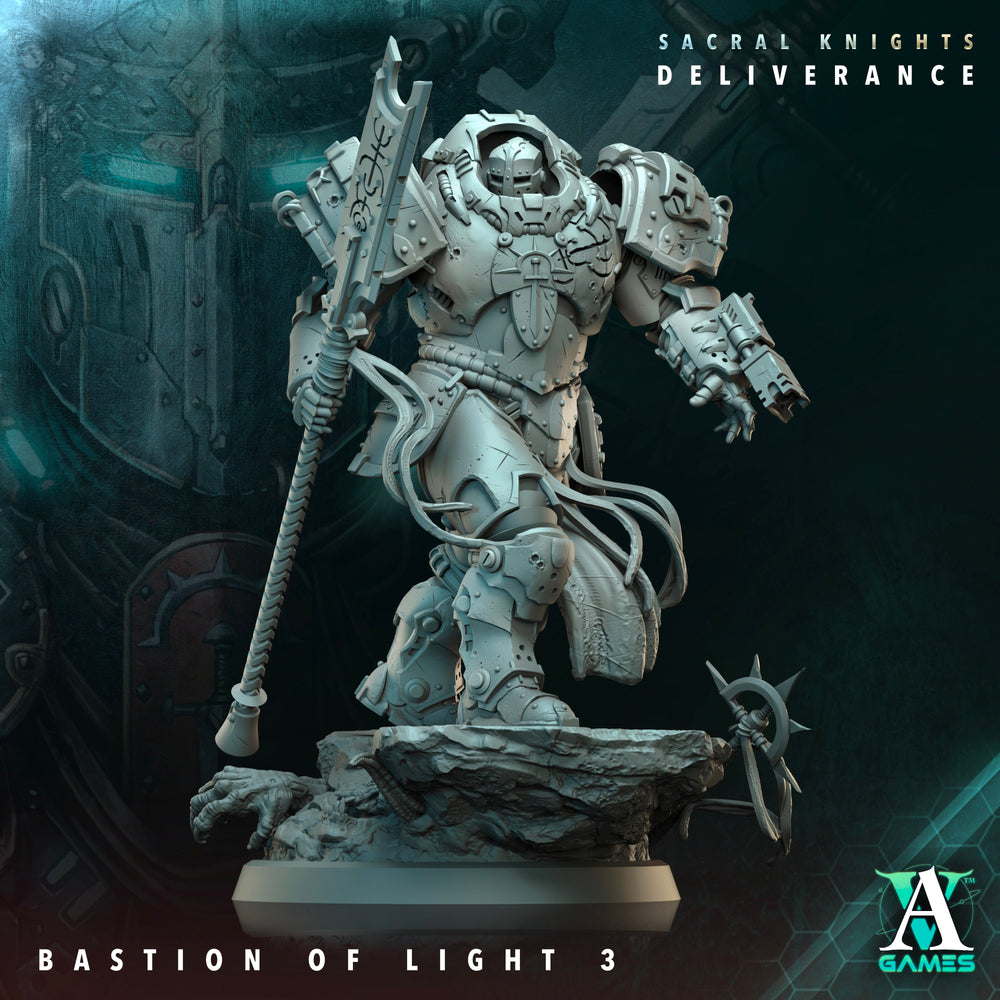 3D Printed Archvillain Games Bastion of Light Sacral Knights Deliverance 28 32mm D&D (Online Only)