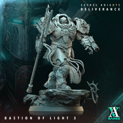 3D Printed Archvillain Games Bastion of Light Sacral Knights Deliverance 28 32mm D&D (Online Only)