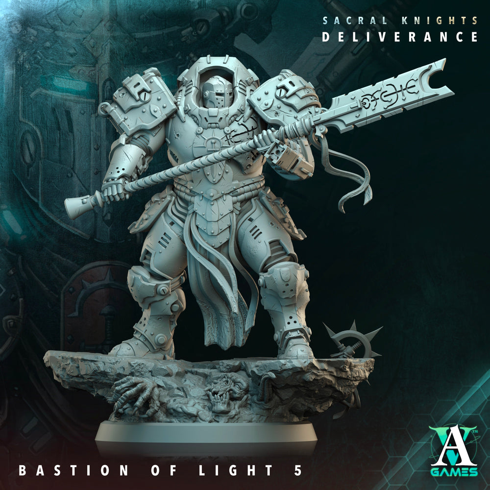 3D Printed Archvillain Games Bastion of Light Sacral Knights Deliverance 28 32mm D&D (Online Only)