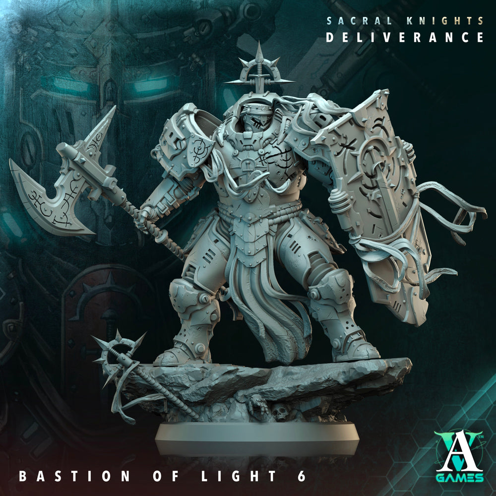 3D Printed Archvillain Games Bastion of Light Sacral Knights Deliverance 28 32mm D&D (Online Only)