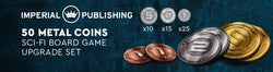 50 Metal Coin Board Game Upgrade Set (Sci-Fi Coins)