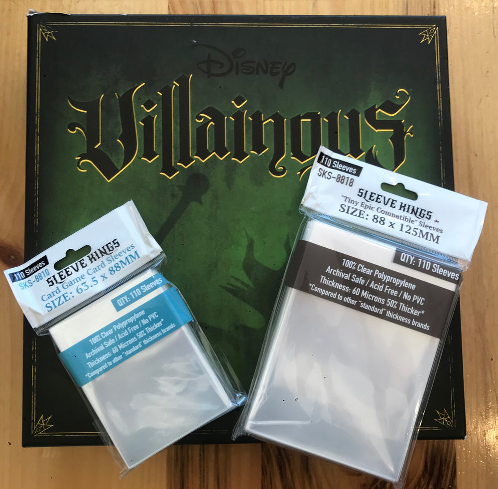 "Disney Villainous: The Worst Takes it All" Compatible Sleeve Bundle (8810 X 3 + 8818 x 1) (ONLINE ORDER ONLY)