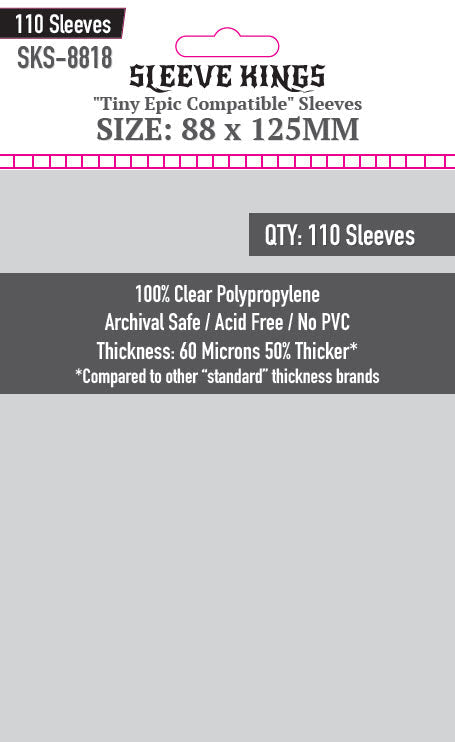 "Tiny Epic Mechs" Compatible Sleeve Bundle (8812 X 1 + 8818 X 1) (ONLINE ORDER ONLY)