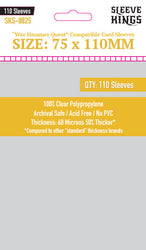 "War Hammer Quest" Compatible Sleeves (75x110mm) 110 Pack, 60 Micron, SKS-8825