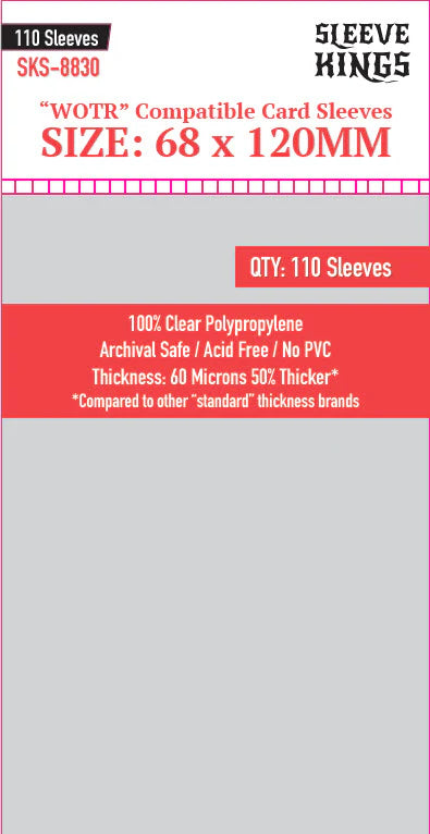 Sleeve Kings: 68x120mm Sleves