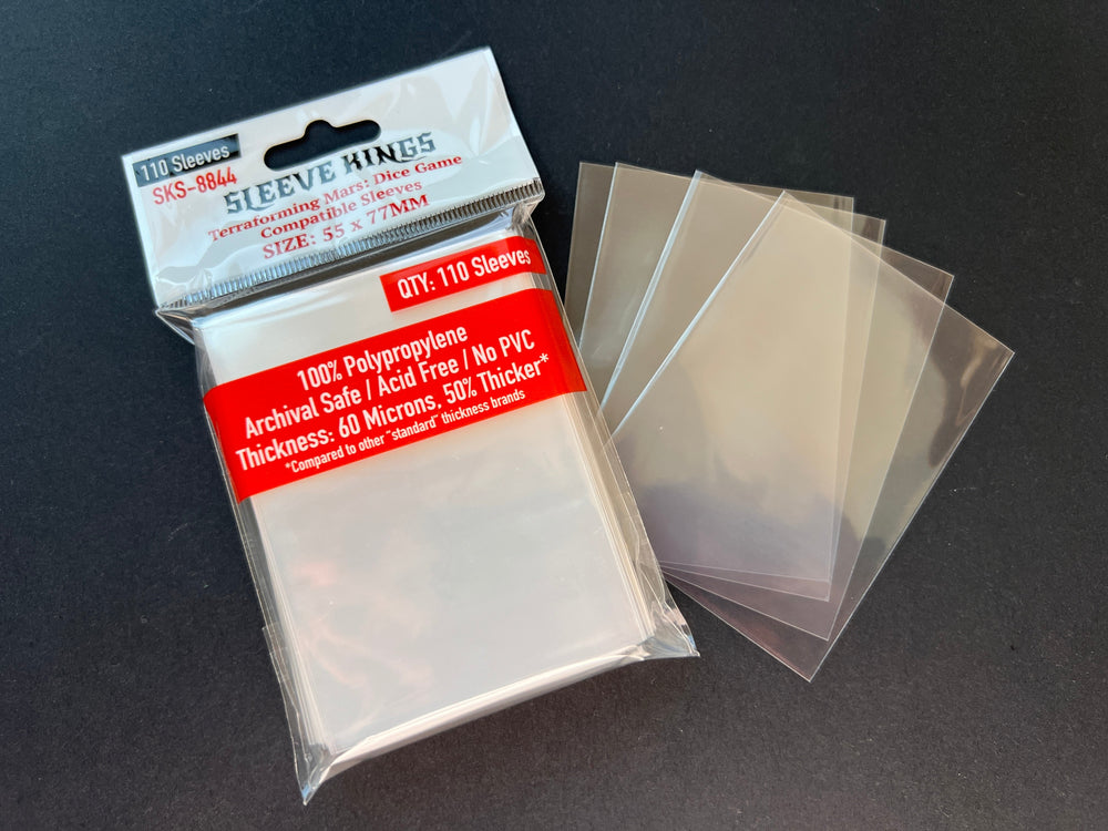 "Terraforming Mars: Dice Game" Compatible Card Sleeves (55x77mm) 110 Pack, 60 Micron, SKS-8844