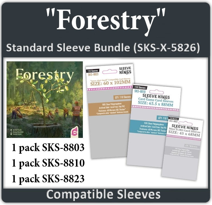 Forestry Compatible Card Sleeve Bundle (8803 x1, 8810 x 1, 8823 x 1) (ONLINE ORDER ONLY)