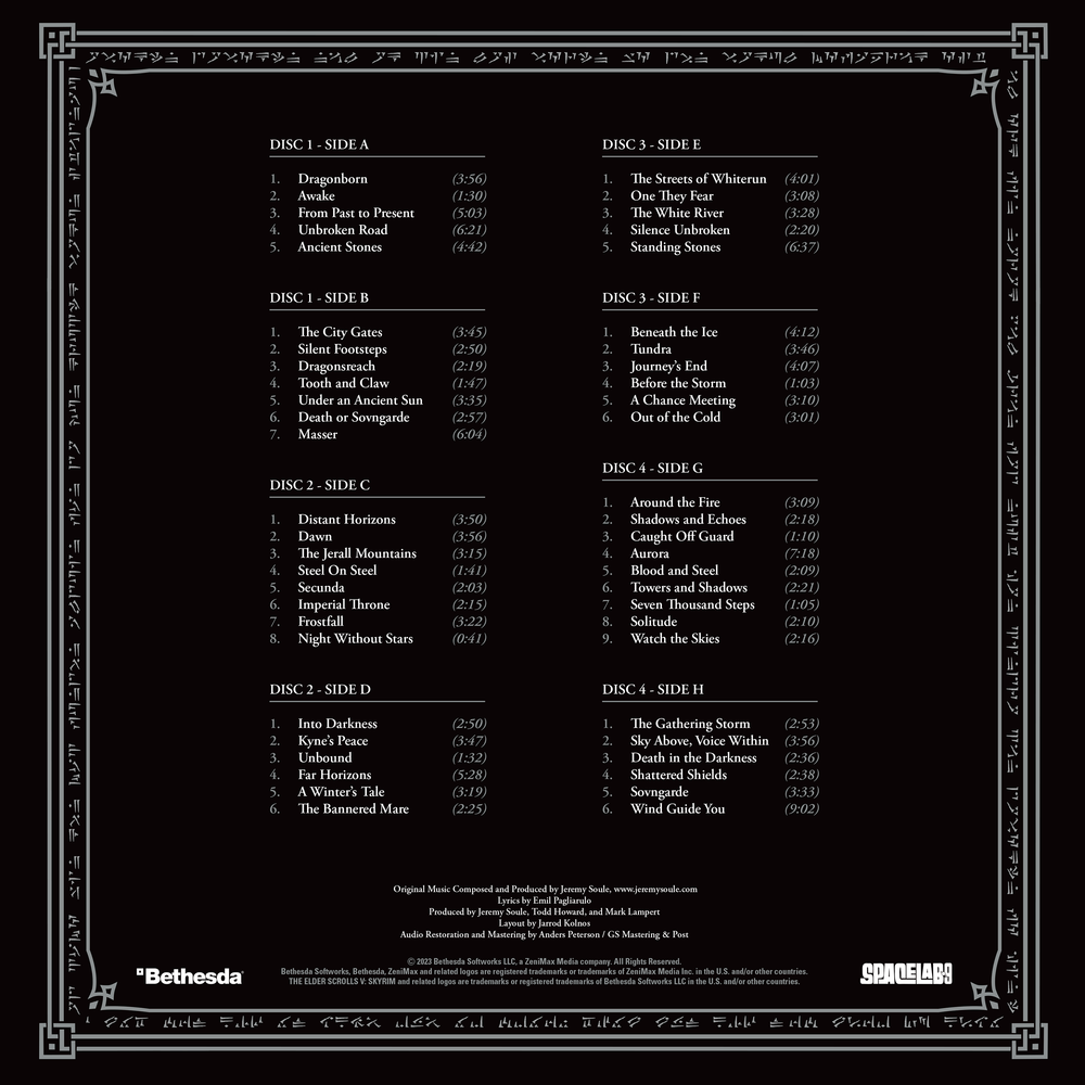 THE ELDER SCROLLS V: SKYRIM Ultimate Edition - 4LP BOX SET [VINYL] (ONLINE ORDER ONLY)