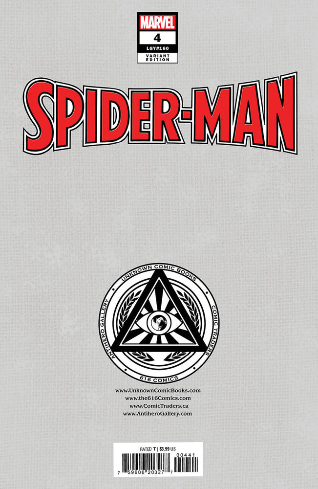 Spider-Man #4 Unknown Comics Tony Daniel Exclusive Virgin Var (01/04/2023) (Online Only)