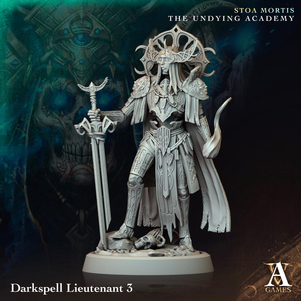3D Printed Archvillain Games Darkspell Lieutenant Stoa Mortis The Undying Academy (Online Only)