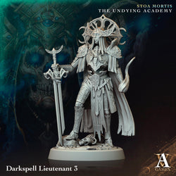 3D Printed Archvillain Games Darkspell Lieutenant Stoa Mortis The Undying Academy (Online Only)
