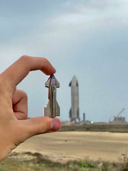 Starship 3D Enamel Pin