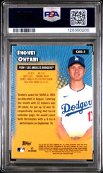 Graded 2025 Topps Chrome Shohei Ohtani #CAE1 All Etch Baseball Card PSA 10 Gem Mint (ONLINE ORDER ONLY)