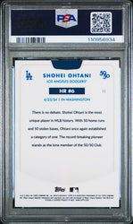 Graded 2024 Topps 50/50 Shohei Ohtani #11 /99 Chrome Green Refractor Baseball Card PSA 9 Mint (ONLINE ORDER ONLY)