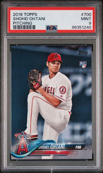 Graded 2018 Topps Shohei Ohtani #700 Pitching Rookie RC Baseball Card PSA 9 Mint (ONLINE ORDER ONLY)