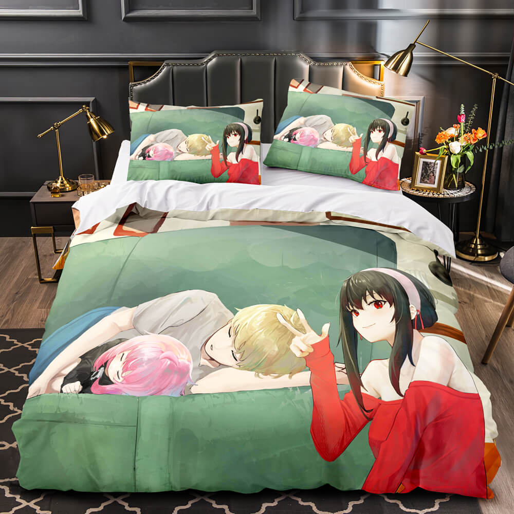 Anime SPY×FAMILY Bedding Set Kids Quilt Cover Without Filler (Online Order Only)
