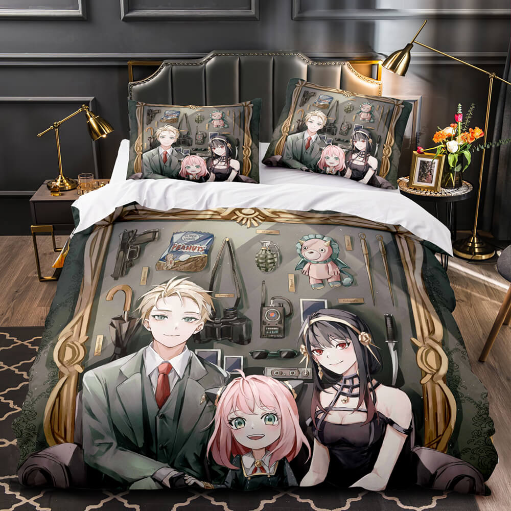 Anime SPY×FAMILY Bedding Set Kids Quilt Cover Without Filler (Online Order Only)