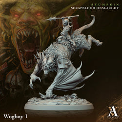 3D Printed Archvillain Games Wogboys Stumpkin Scrapblood Onslaught 28 32mm D&D (Online Only)