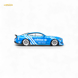 Liberty64 Ford Mustang GT Widebody Modified - A d i d a s Clover 1:64 (ONLINE ORDER ONLY)
