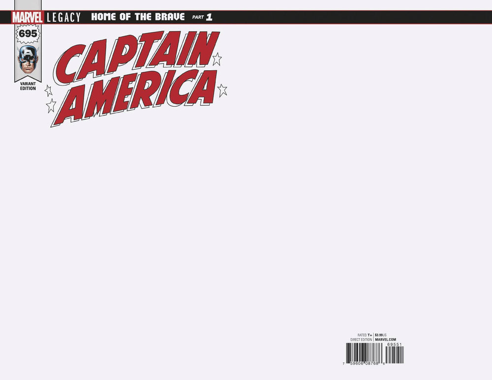 CAPTAIN AMERICA #695 BLANK VAR LEG 11/1/2017 (ONLINE ORDER ONLY)