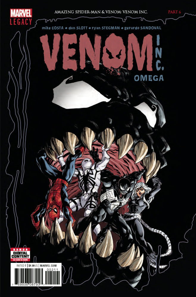 AMAZING SPIDER-MAN VENOM INC OMEGA #1 Marvel 2018 NM Ryan Stegman (ONLINE ORDER ONLY)