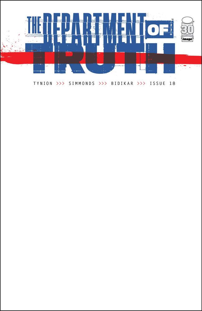 Department Of Truth #18 B Blank Variant (Mr) (05/25/2022) Image (ONLINE ORDER ONLY)